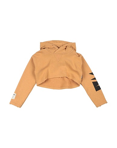 NUNUNU Hooded track jacket  Camel 100% Cotton