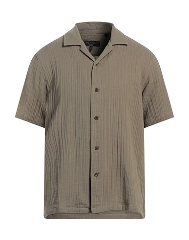 RAG & BONE Solid color shirt Military green 100% Cotton