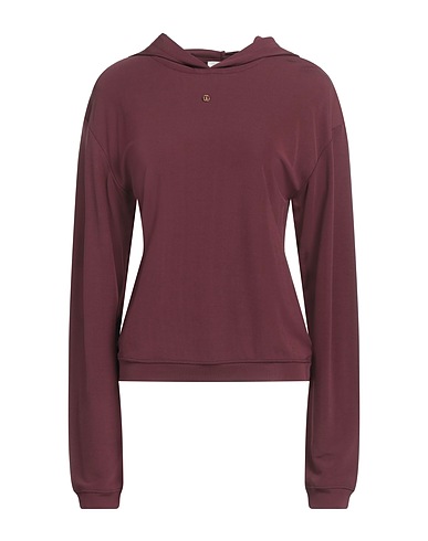 BALLY Hooded track jacket  Plum 100% Viscose