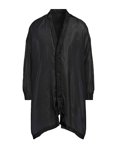 RICK OWENS Camicia tinta unita Nero 100% Seta