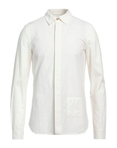 RICK OWENS Solid colour shirt Off white 100% Cotton