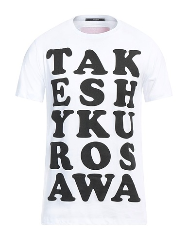 TAKESHY KUROSAWA T-Shirt Weiß 100% Baumwolle