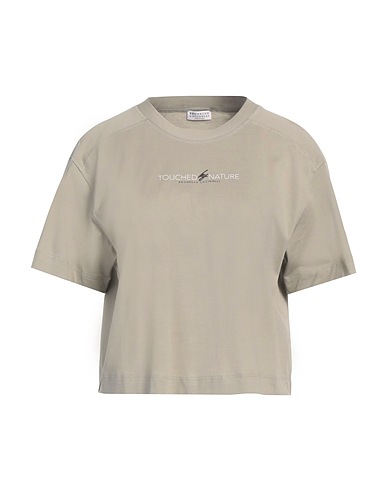 BRUNELLO CUCINELLI Ｔシャツ カーキ コットン 100% / 真鍮/ブラス / エコブラス