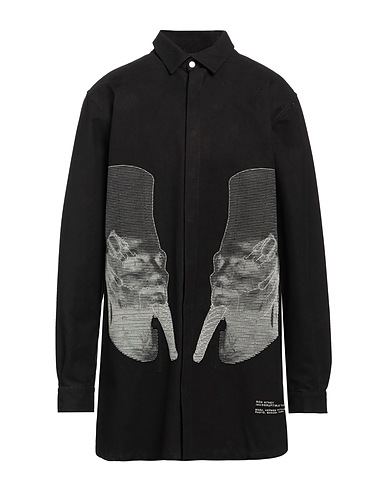 RICK OWENS シャツ ブラック コットン 100% / ポリエステル