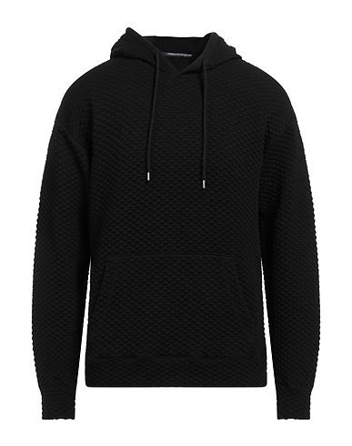 TAKESHY KUROSAWA Hoodie Schwarz 47% Polyester, 47% Viskose, 6% Elastan