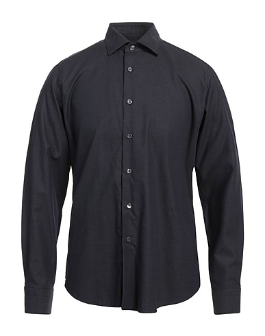 ROBERT FRIEDMAN Patterned shirt Charcoal 50% Cotton, 50% Lyocell