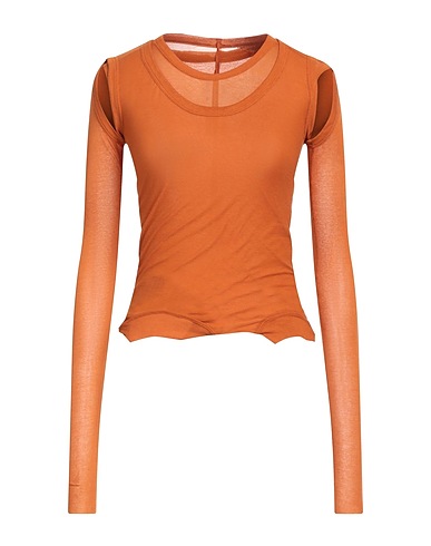 RICK OWENS T-shirt Camel 100% Cotton