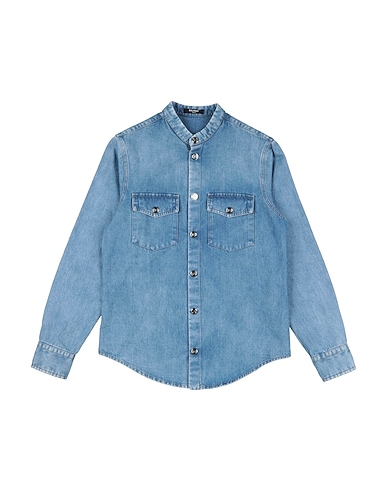 BALMAIN Denim shirt Blue 100% Cotton