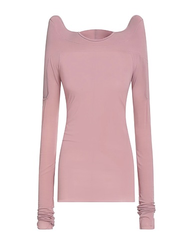 RICK OWENS T-shirt Mauve 96% Cupro, 4% Elastane