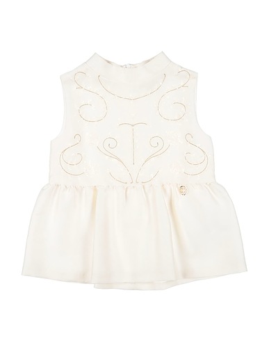 ELIE SAAB Top Cream 88% Polyester, 12% Silk