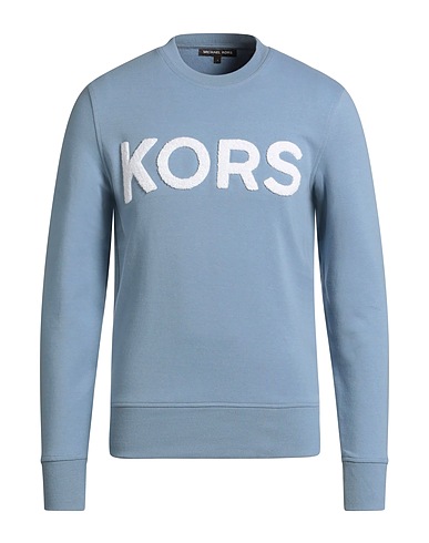 MICHAEL KORS MENS Sweat-shirt Bleu clair 75% Coton, 25% Polyester, Élasthanne