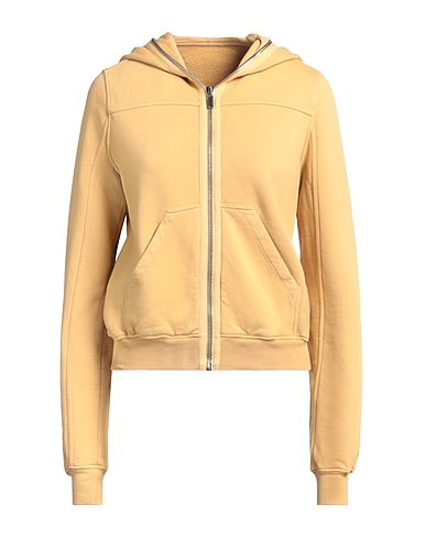 DRKSHDW by RICK OWENS Hooded sweatshirt Mustard 100% Cotton