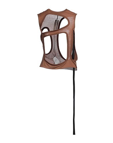 DRKSHDW by RICK OWENS Tank top Brown 100% Cotton