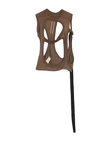 DRKSHDW by RICK OWENS Canotta Khaki 100% Cotone