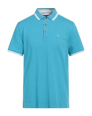 MICHAEL KORS MENS Polo shirt Light blue 100% Cotton