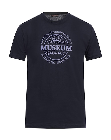 MUSEUM T-shirt Blu navy 100% Cotone