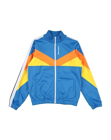 PALM ANGELS Felpa Blu 63% Poliestere, 37% Cotone, Elastan