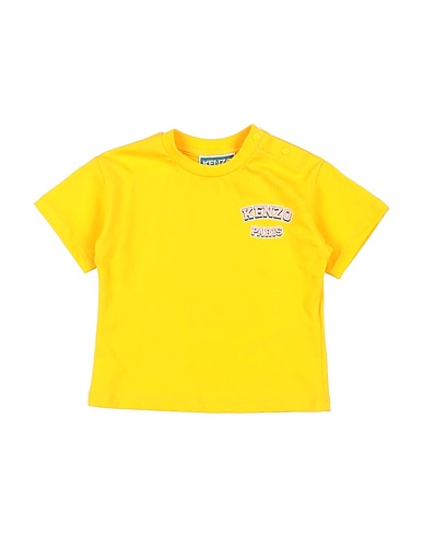 KENZO KIDS T-shirt Yellow 95% Paper, 5% Elastane
