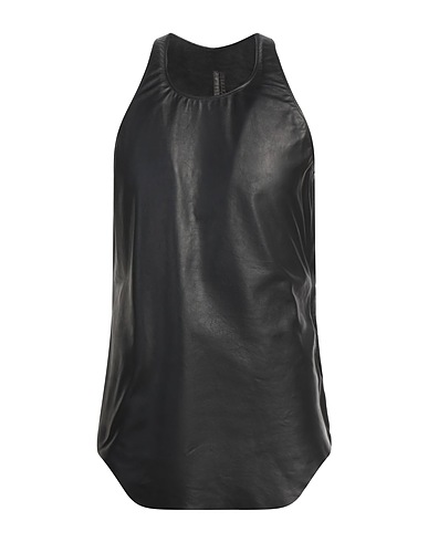 RICK OWENS Vest Black 100% Lambskin