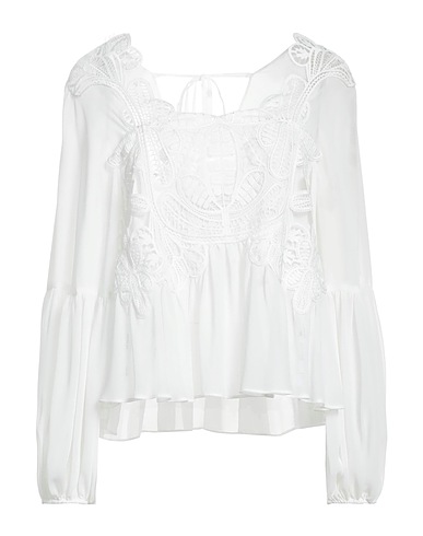 SELF-PORTRAIT Top BIANCO 100% Polyester