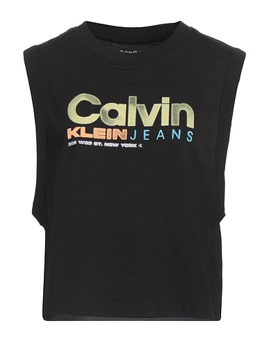 CALVIN KLEIN JEANS Top Black 100% Cotton