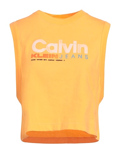 CALVIN KLEIN JEANS Top Mandarine 100% Baumwolle