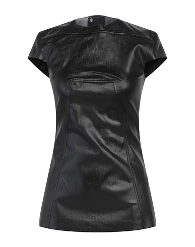 RICK OWENS Top Black 91% Cotton, 6% Elastomultiester, 3% Rubber