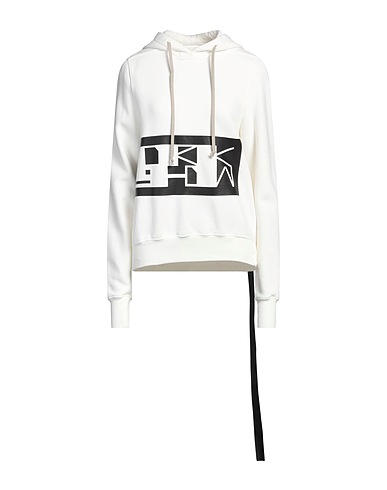 DRKSHDW by RICK OWENS Hooded sweatshirt White 100% Cotton