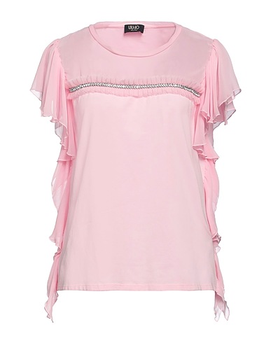 LIU •JO T-shirt Pink 95% Cotton, 5% Elastane, Polyester