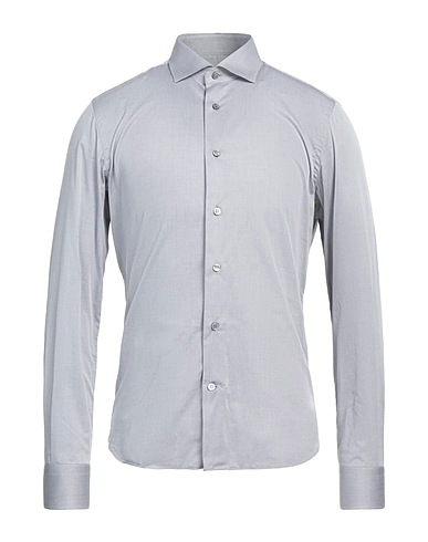 MASTRICAMICIAI Solid color shirt Grey 100% Cotton