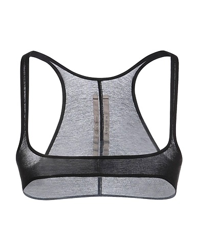 RICK OWENS Top Black 88% Viscose, 12% Silk