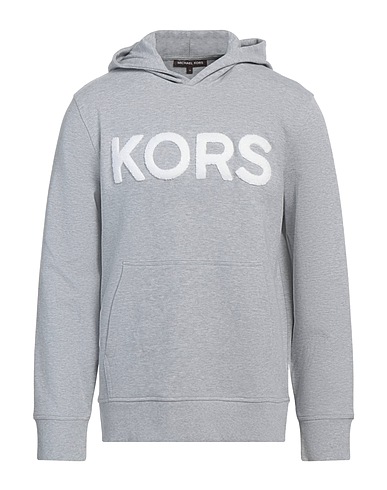 MICHAEL KORS MENS Hooded track jacket  Grey 75% Cotton, 25% Polyester, Elastane