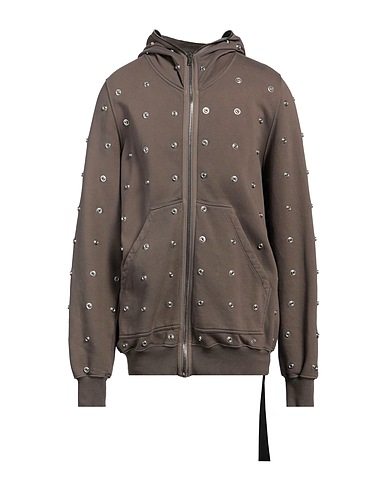 DRKSHDW by RICK OWENS Hooded sweatshirt Khaki 100% Cotton