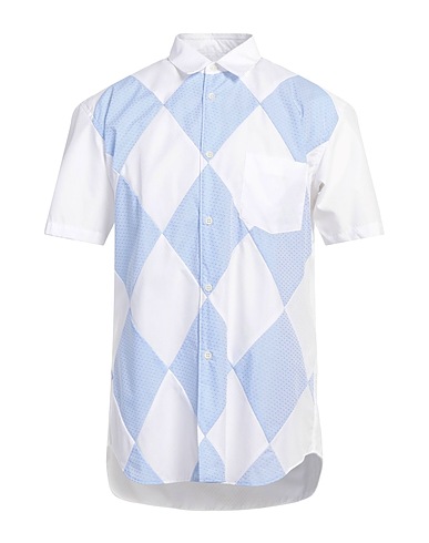 COMME des GARÇONS SHIRT Patterned shirt White 100% Cotton