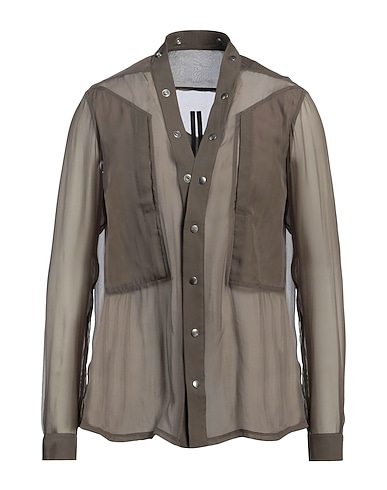 RICK OWENS Einfarbiges Hemd 100% Seide