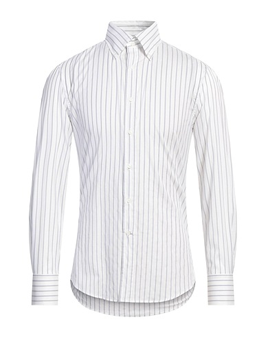 BRUNELLO CUCINELLI Striped shirt White 100% Cotton