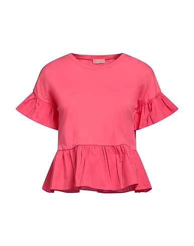 LIU •JO T-shirt Pink 100% Cotton, Elastane