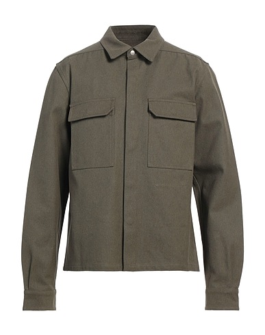 RICK OWENS Denim shirt Military green 100% Cotton