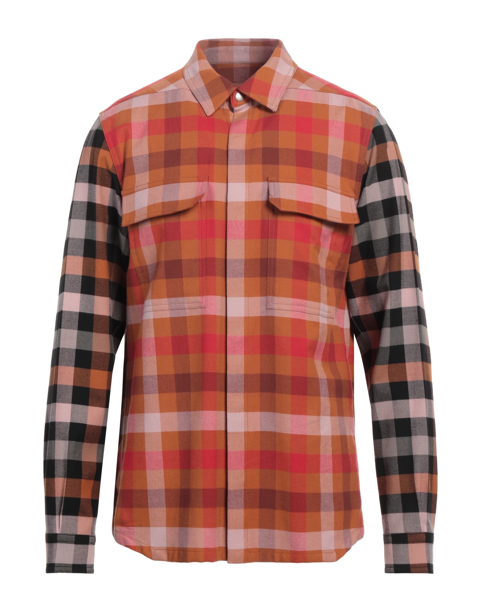 RICK OWENS | Sage green Men's Checked Shirt | YOOX
