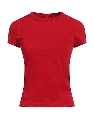 RICK OWENS Basic T-shirt Red 100% Cotton