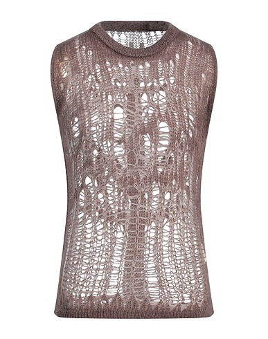 RICK OWENS Maglia Gilet Khaki 50% Poliammide, 46% Lana mohair, 4% Lana