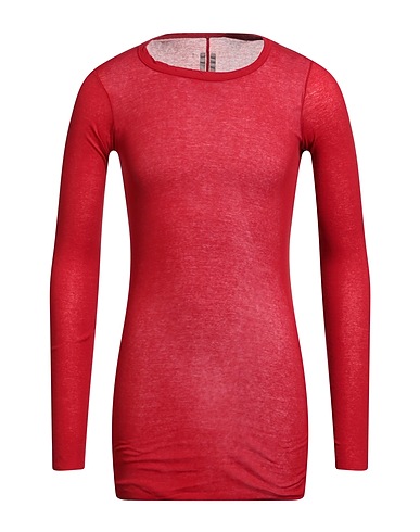 RICK OWENS T-shirt Rouge 100% Coton