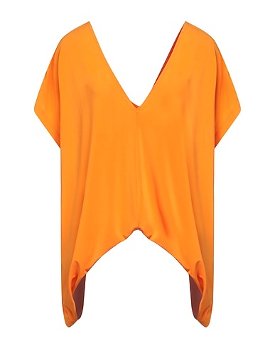 ISSEY MIYAKE Top Orange 72% Triacetate, 18% Polyester, 10% Polyurethane