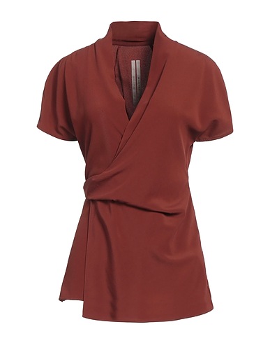 RICK OWENS Top Marrone 100% Cupro