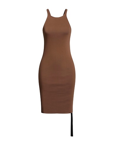 DRKSHDW by RICK OWENS Sheath dress Brown 100% Cotton