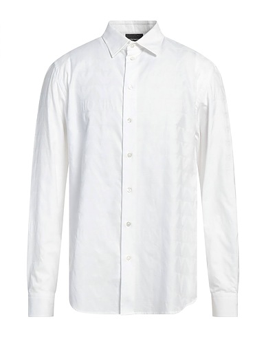 EMPORIO ARMANI Patterned shirt White 100% Cotton