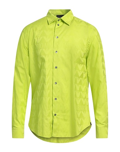 EMPORIO ARMANI Camicia fantasia Verde lime 100% Cotone