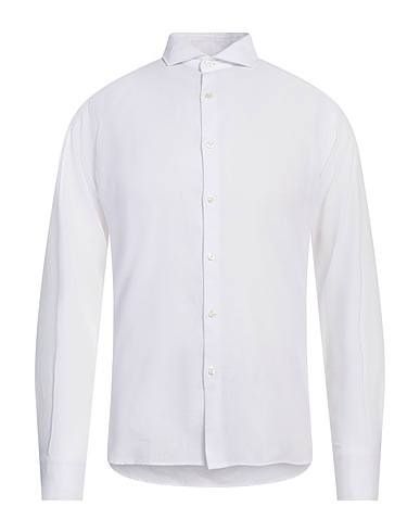 GMF 965 Camicia in lino Bianco 55% Lino, 45% Cotone
