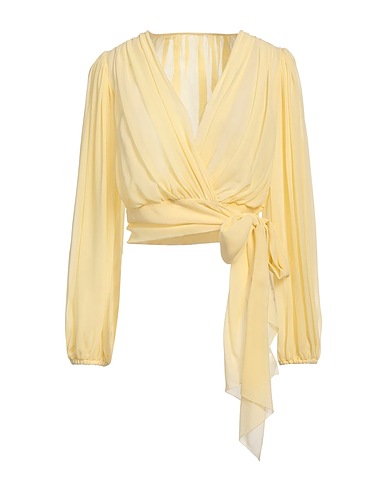 DOLCE&GABBANA Silk top Pastel yellow 100% Silk