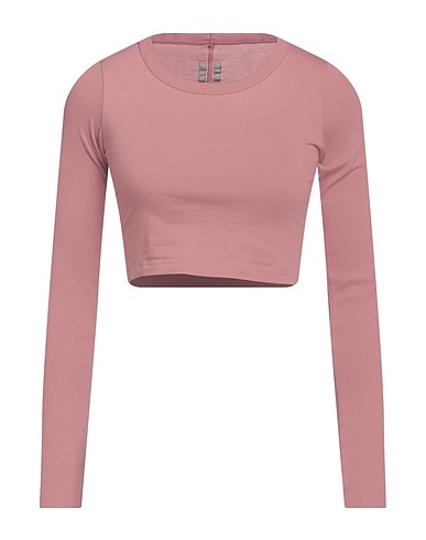 RICK OWENS Crop top Antique rose 100% Cotton
